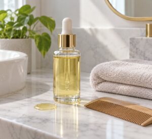 how to use hair oil without greasy roots