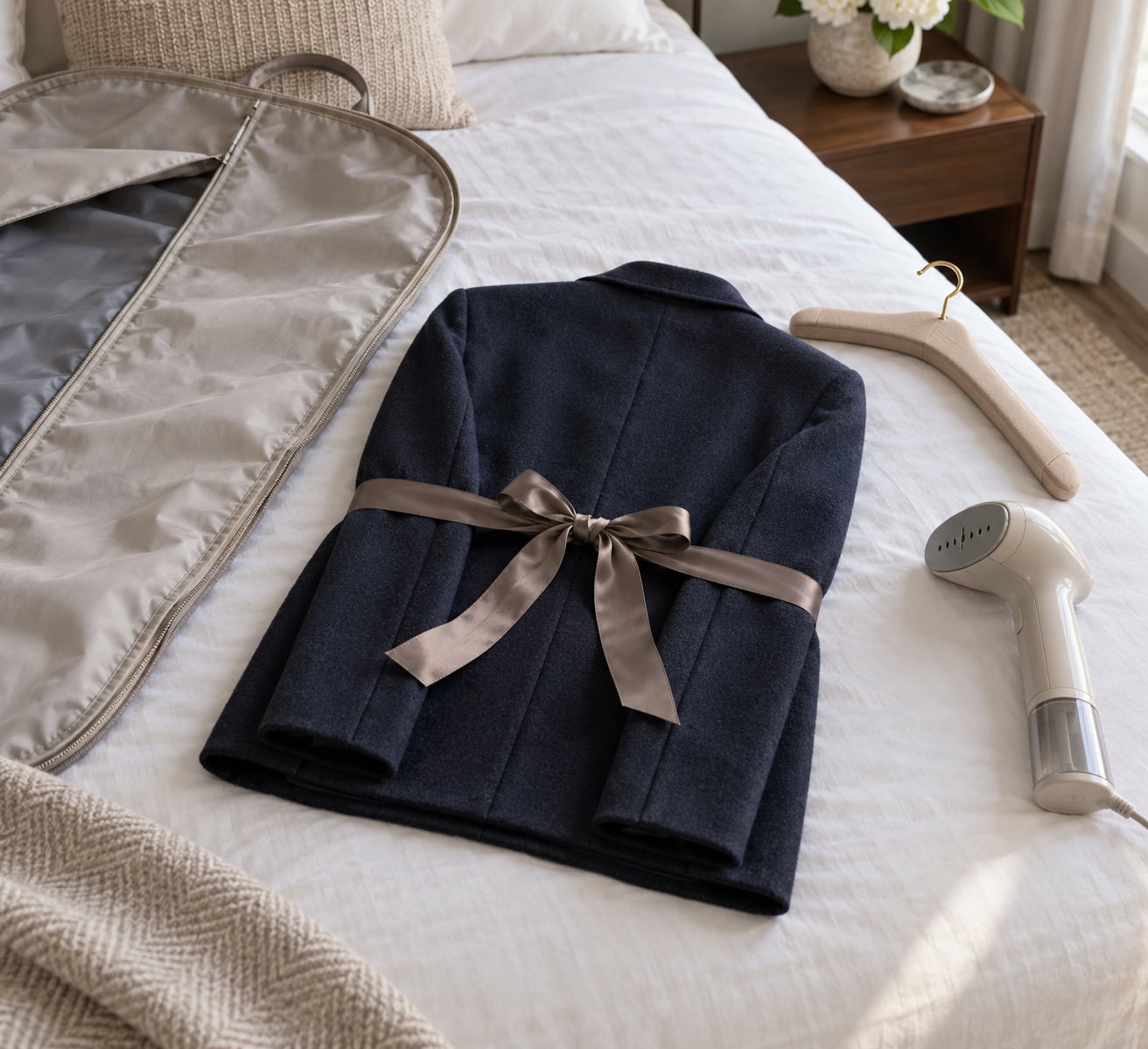 how to fold a blazer for travel