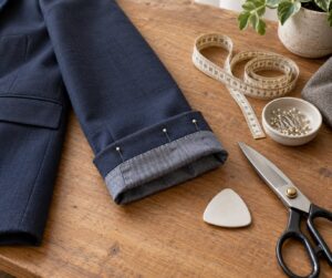 how to shorten sleeves on a blazer