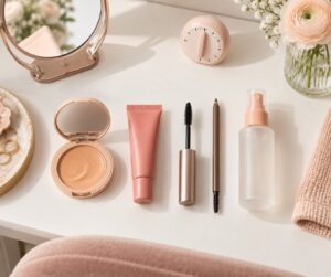 how to build a five minute makeup routine for work