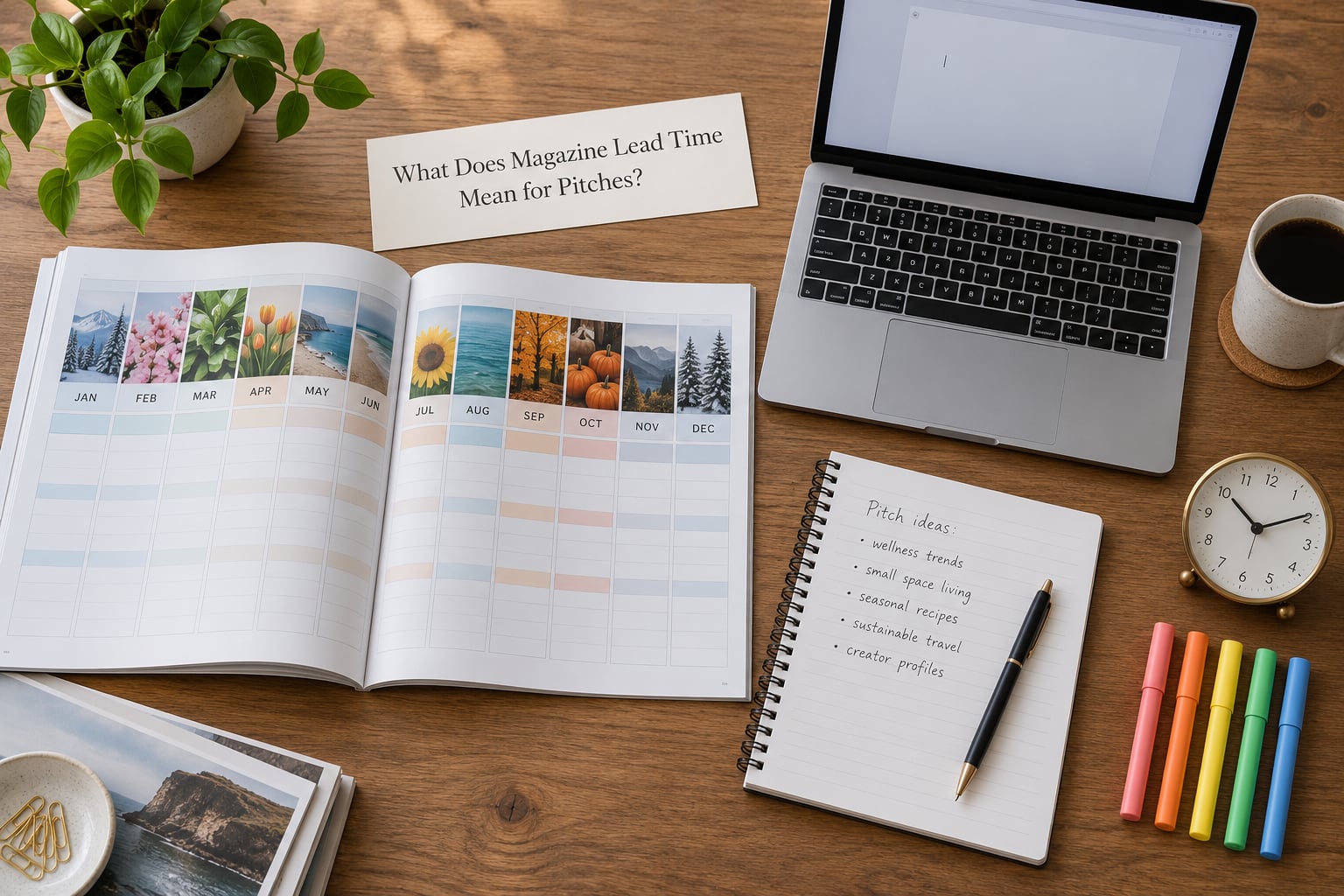 What Does Magazine Lead Time Mean for Pitches?