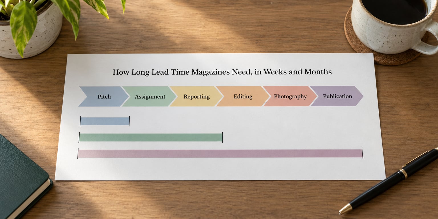 How Long Lead Time Magazines Need, in Weeks and Months