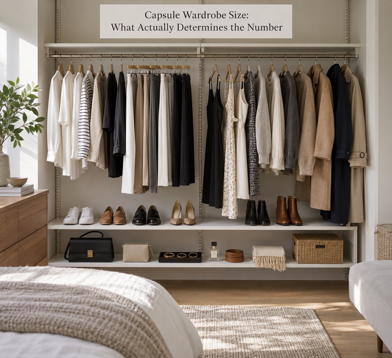 Capsule Wardrobe Size: What Actually Determines the Number