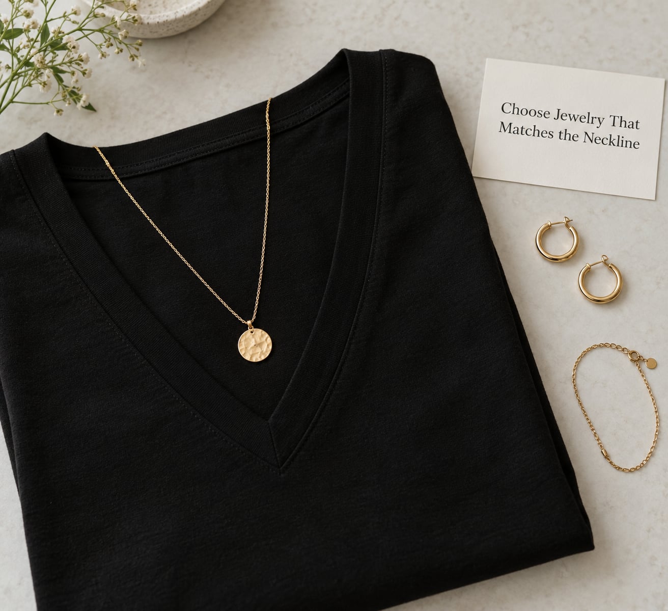 Choose Jewelry That Matches the Neckline