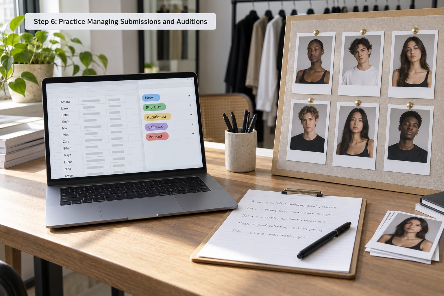 Step 6: Practice Managing Submissions and Auditions