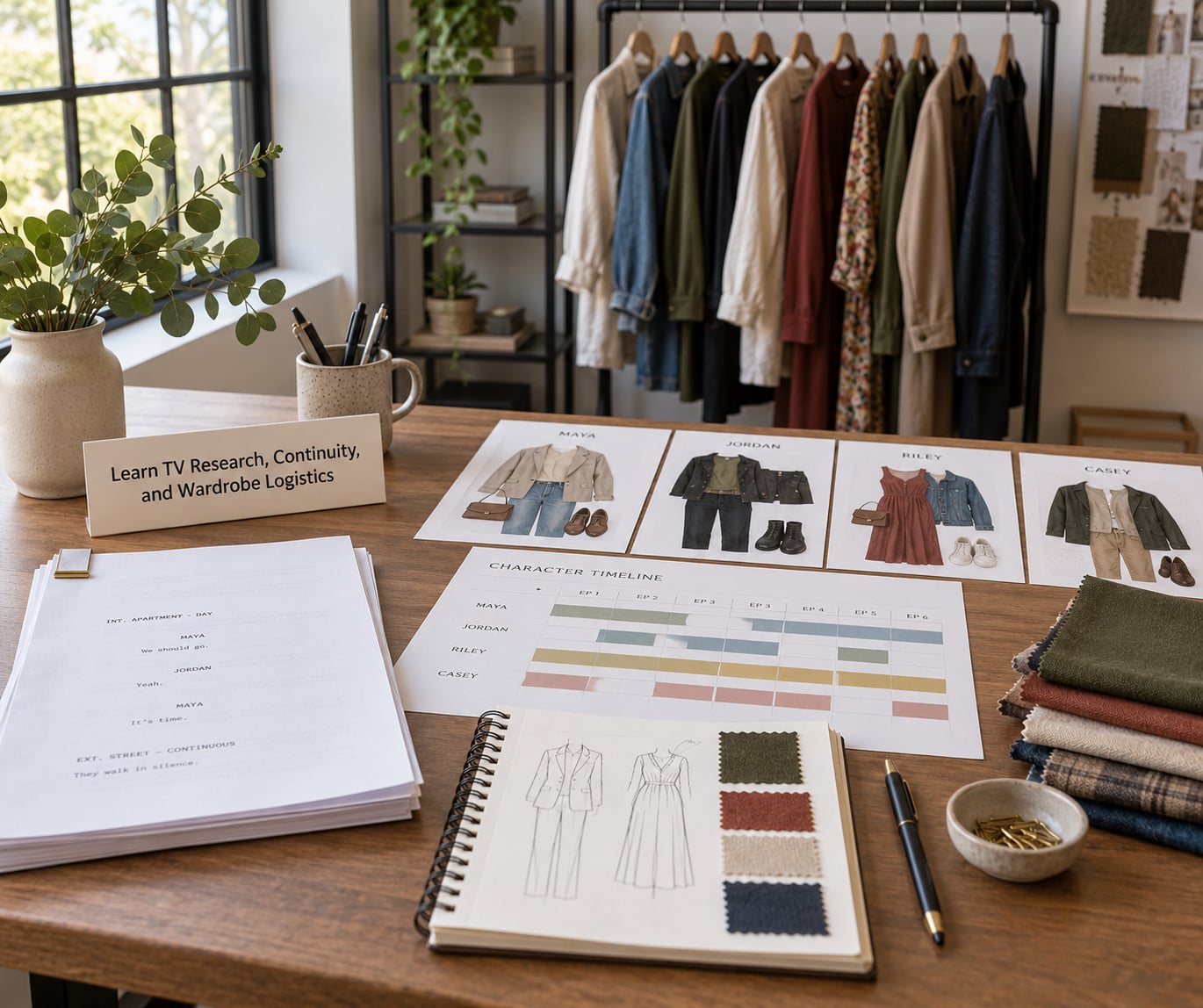 Learn TV Research, Continuity, and Wardrobe Logistics