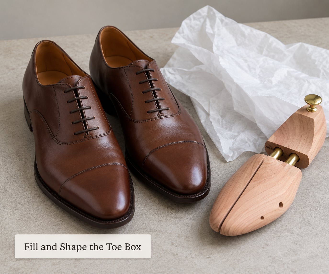 Fill and Shape the Toe Box