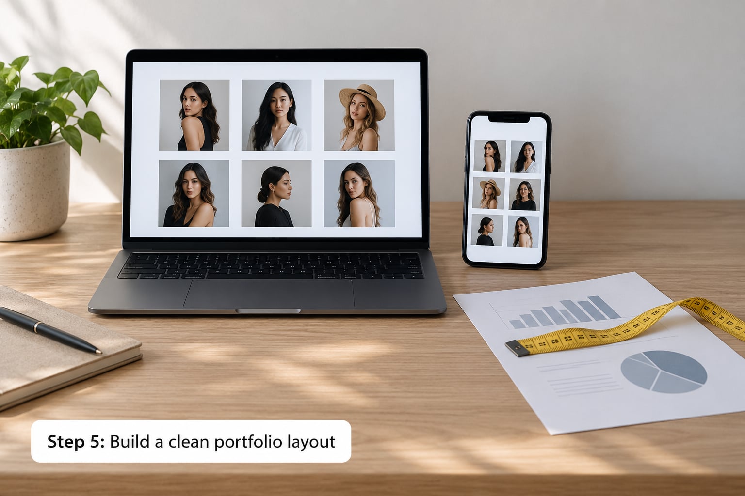 Step 5: Build a clean portfolio layout