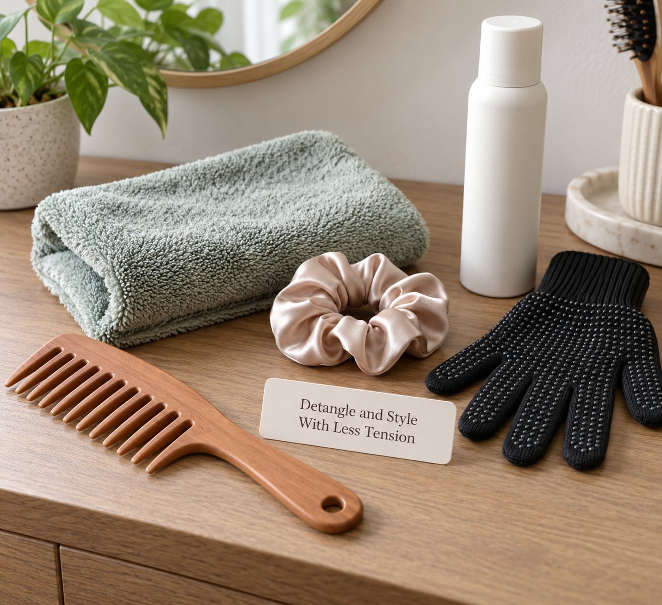 Detangle and Style With Less Tension