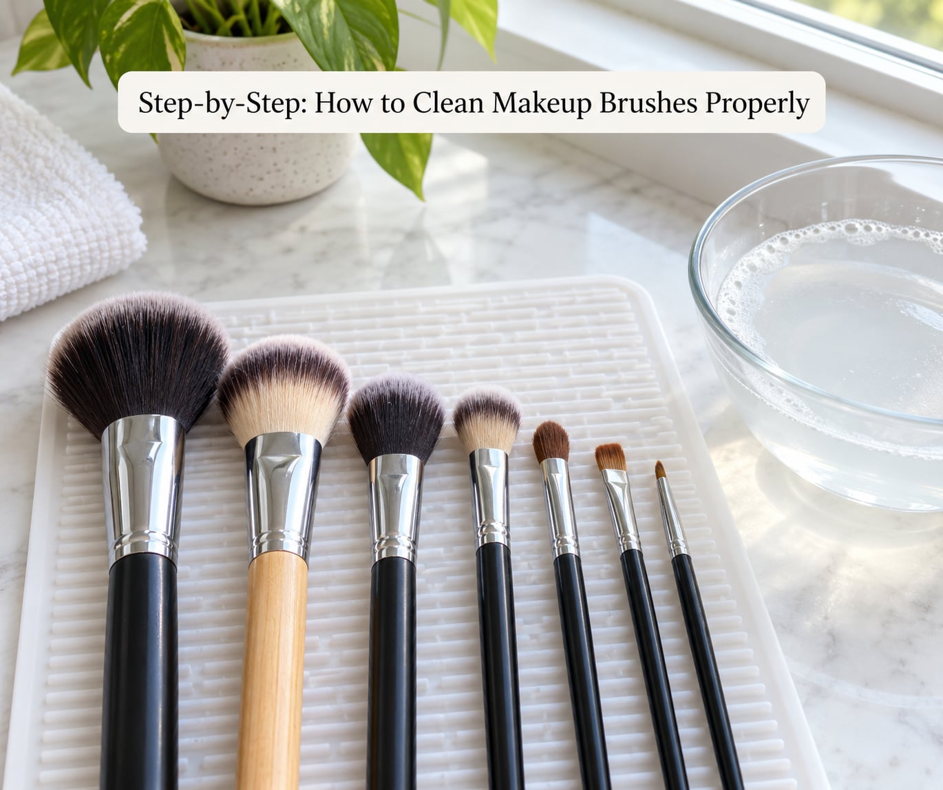 Step-by-Step: How to Clean Makeup Brushes Properly