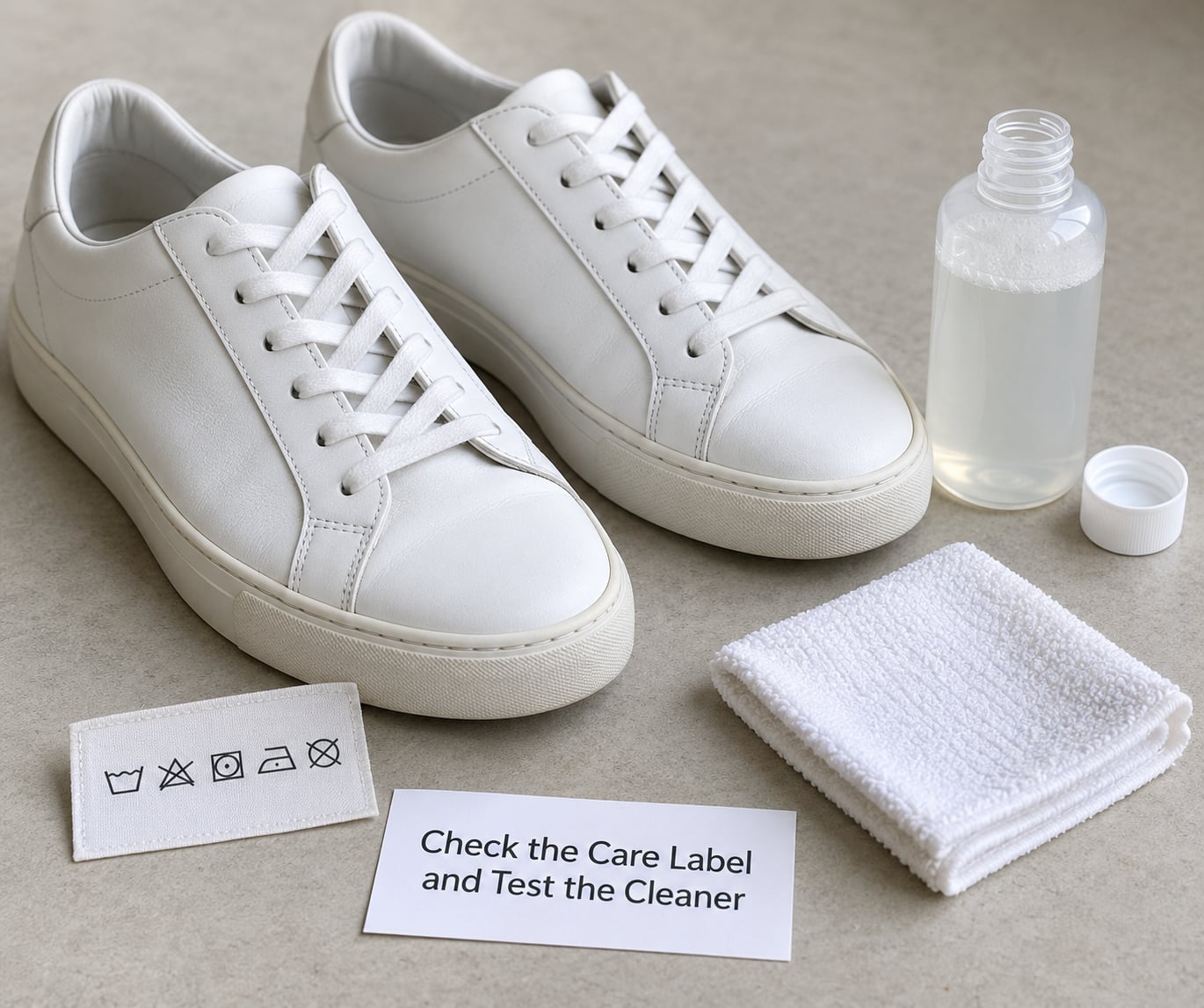 Check the Care Label and Test the Cleaner