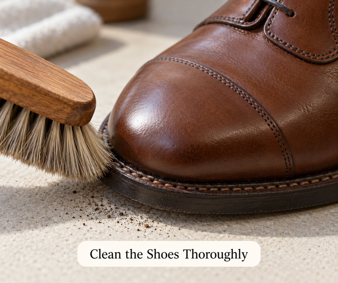 Clean the Shoes Thoroughly