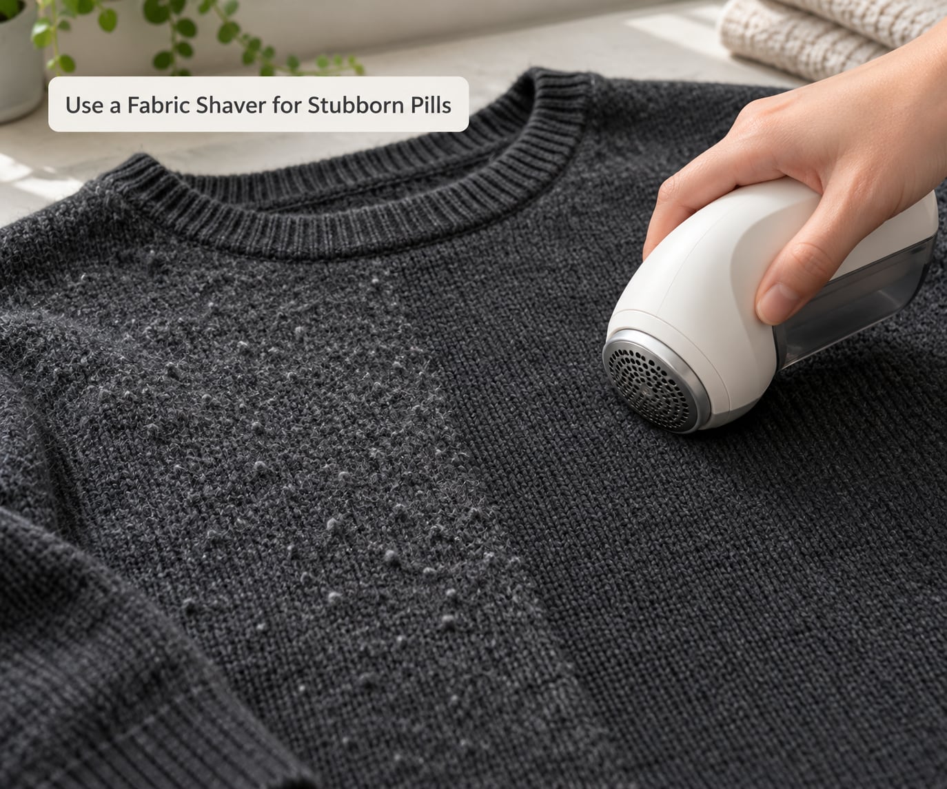 Use a Fabric Shaver for Stubborn Pills