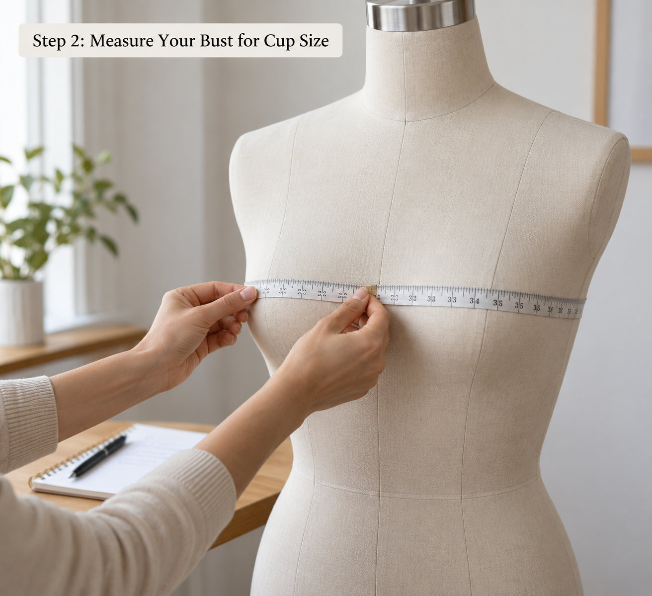 Step 2: Measure Your Bust for Cup Size
