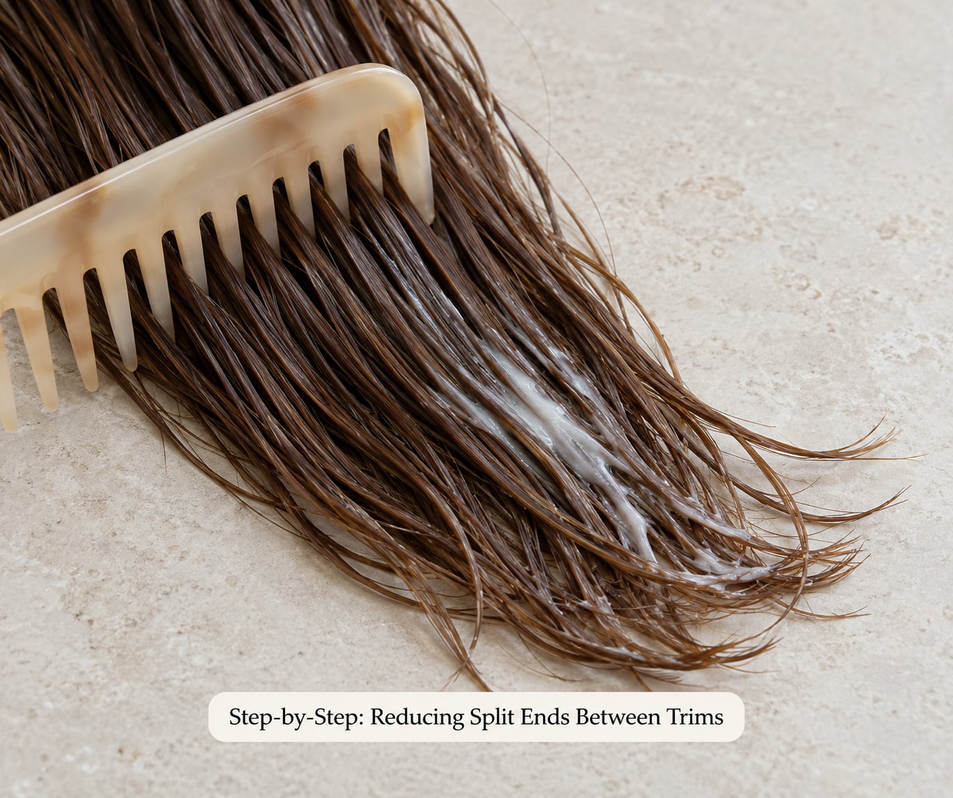 Step-by-Step: Reducing Split Ends Between Trims