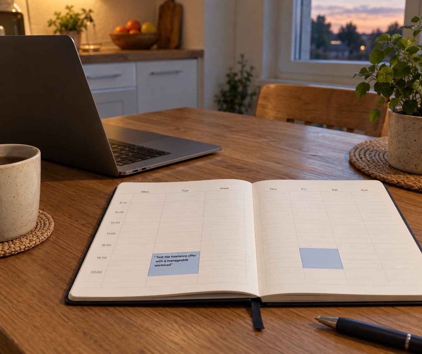 Test the freelance offer with a manageable workload