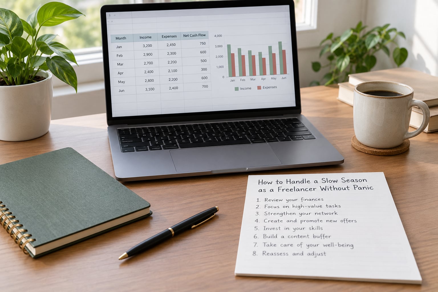 How to Handle a Slow Season as a Freelancer Without Panic