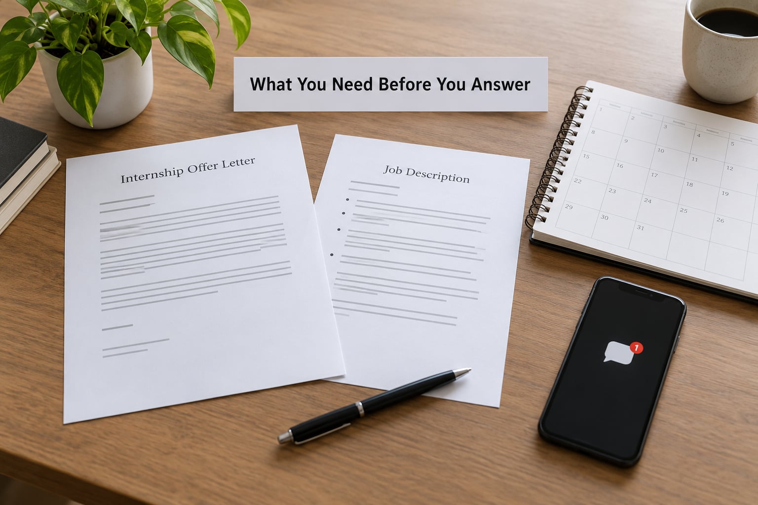 What You Need Before You Answer