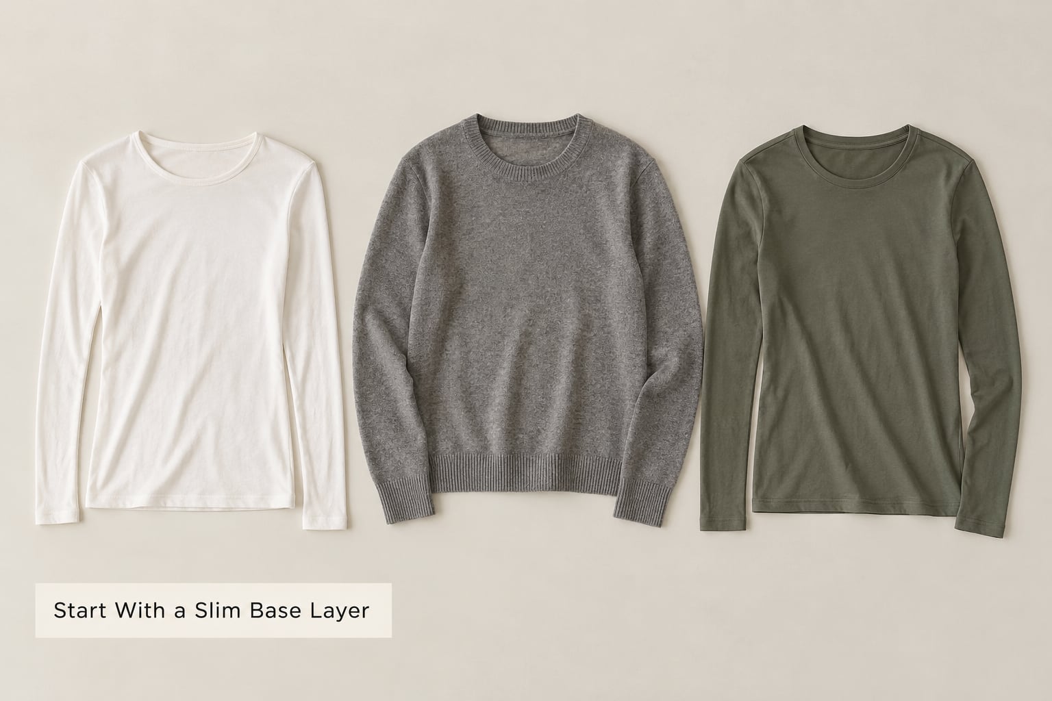 Start With a Slim Base Layer