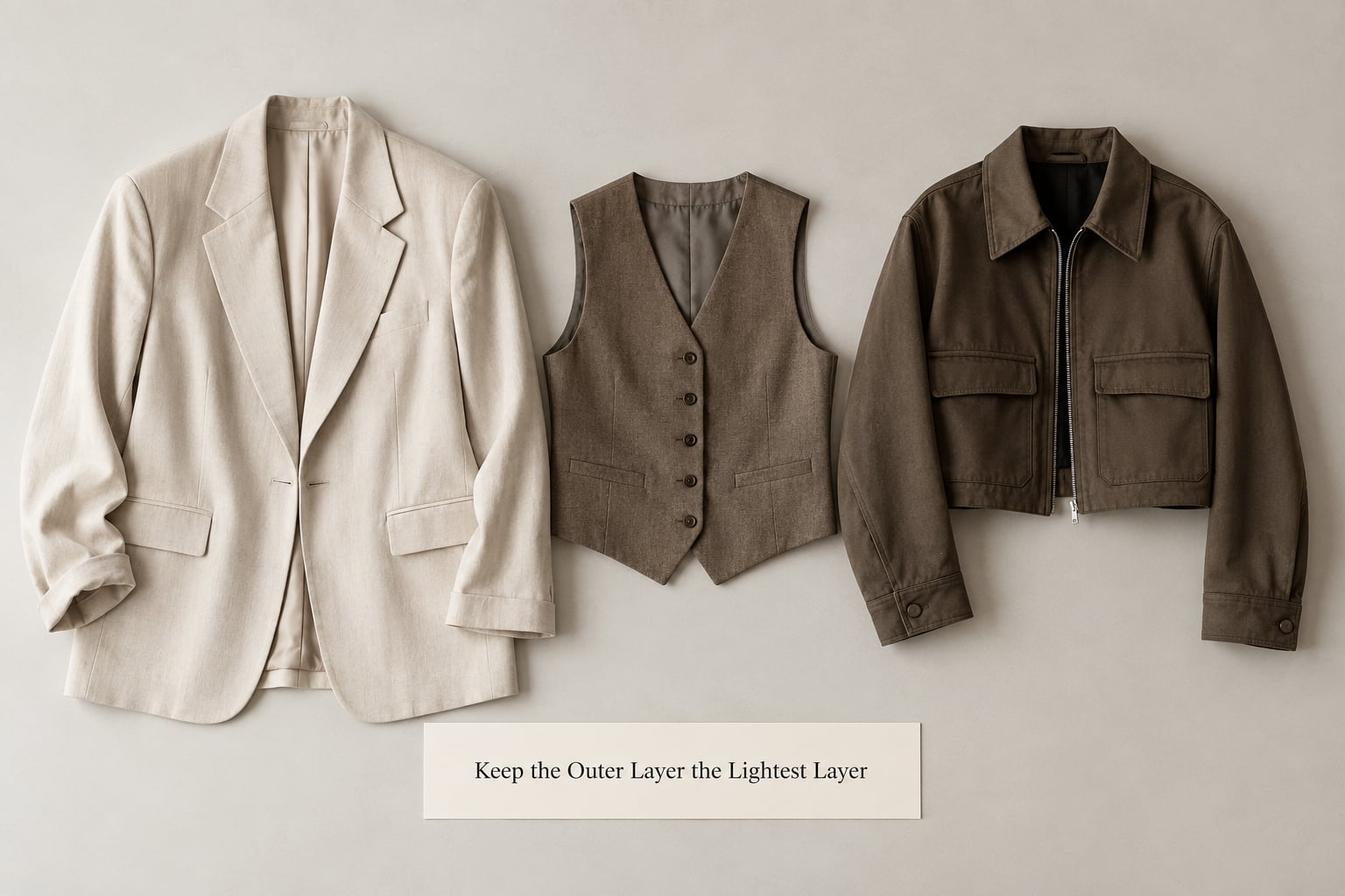 Keep the Outer Layer the Lightest Layer