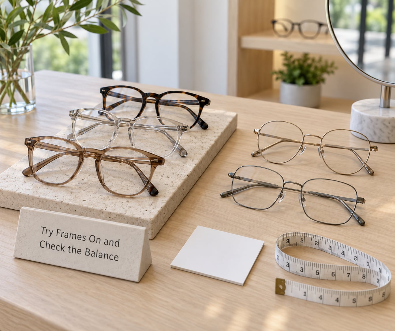 Try Frames On and Check the Balance