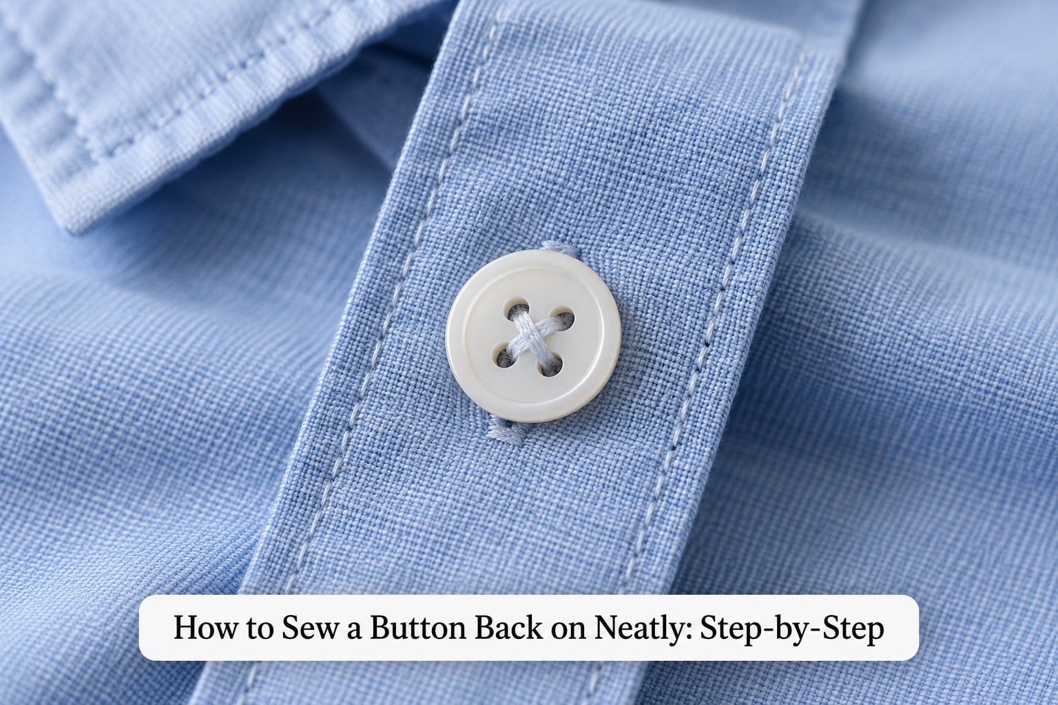 How to Sew a Button Back on Neatly: Step-by-Step