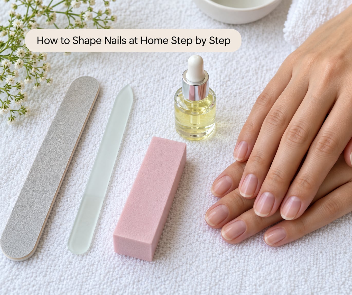 How to Shape Nails at Home Step by Step