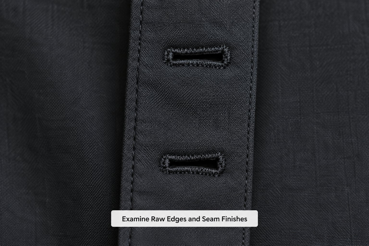 Examine Raw Edges and Seam Finishes