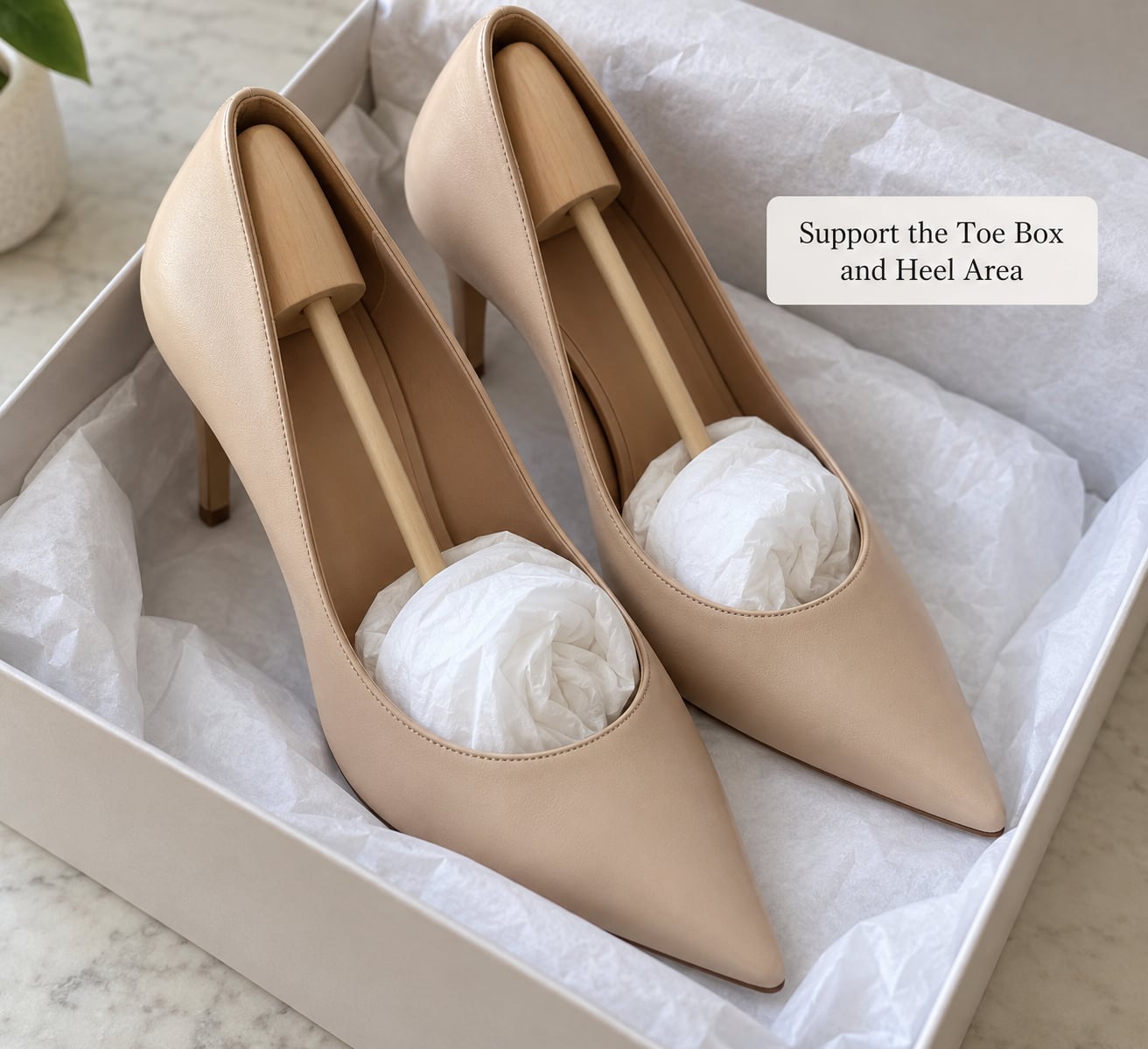 Support the Toe Box and Heel Area