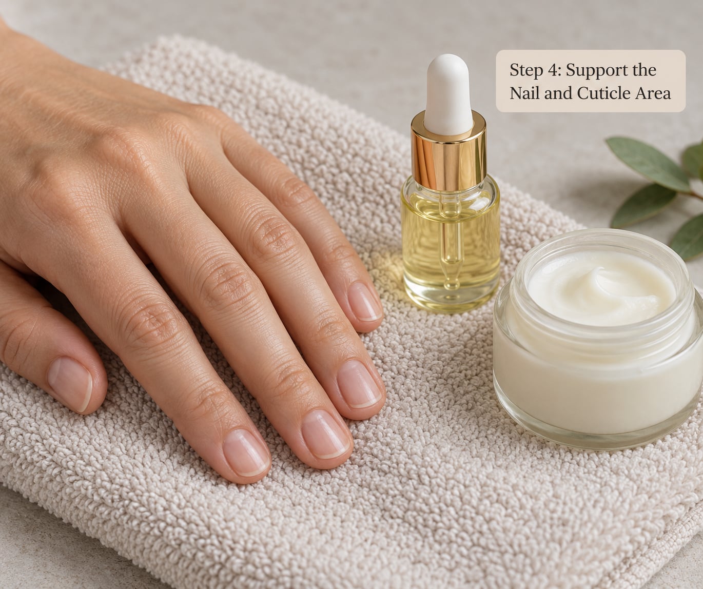 Step 4: Support the Nail and Cuticle Area