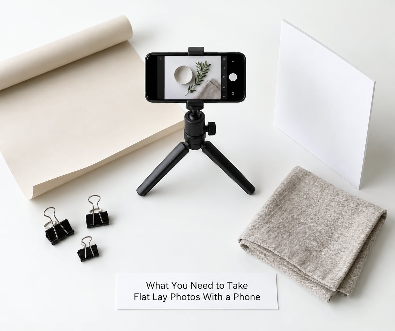 What You Need to Take Flat Lay Photos With a Phone