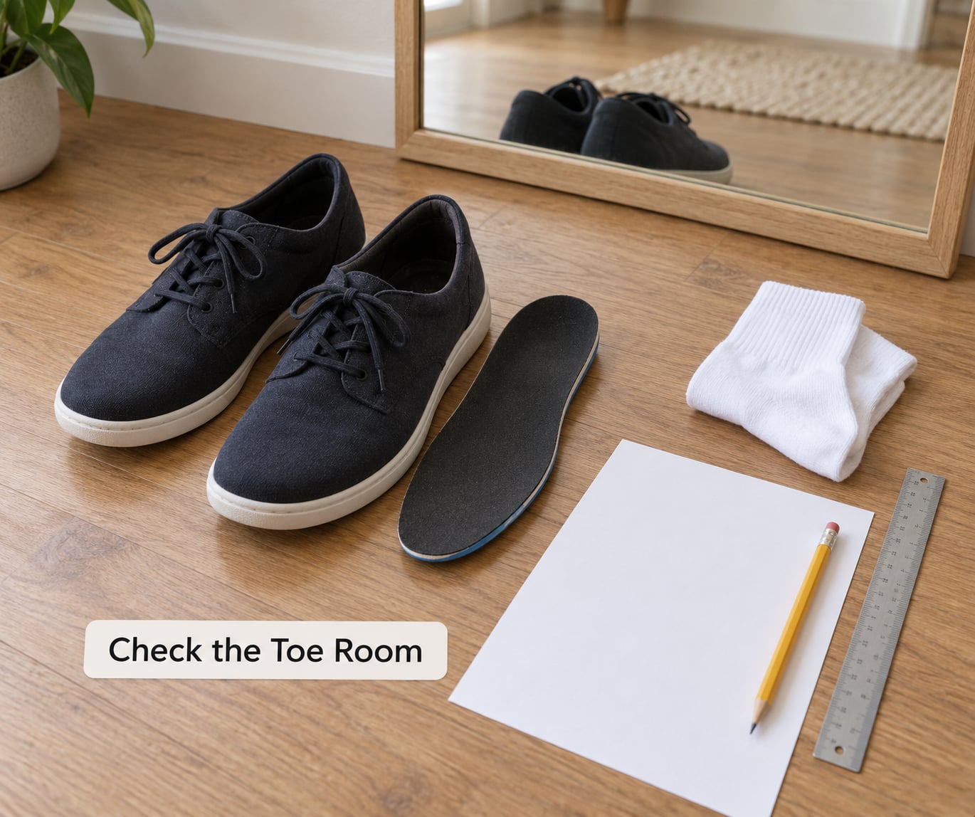 Check the Toe Room