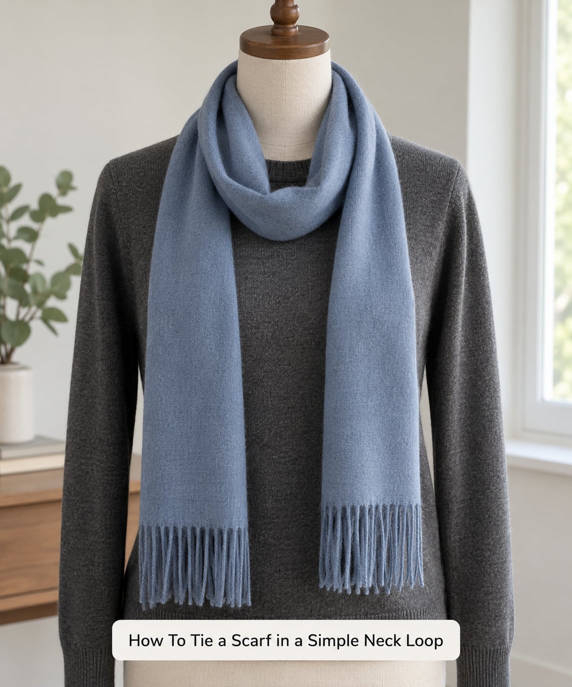 How To Tie a Scarf in a Simple Neck Loop