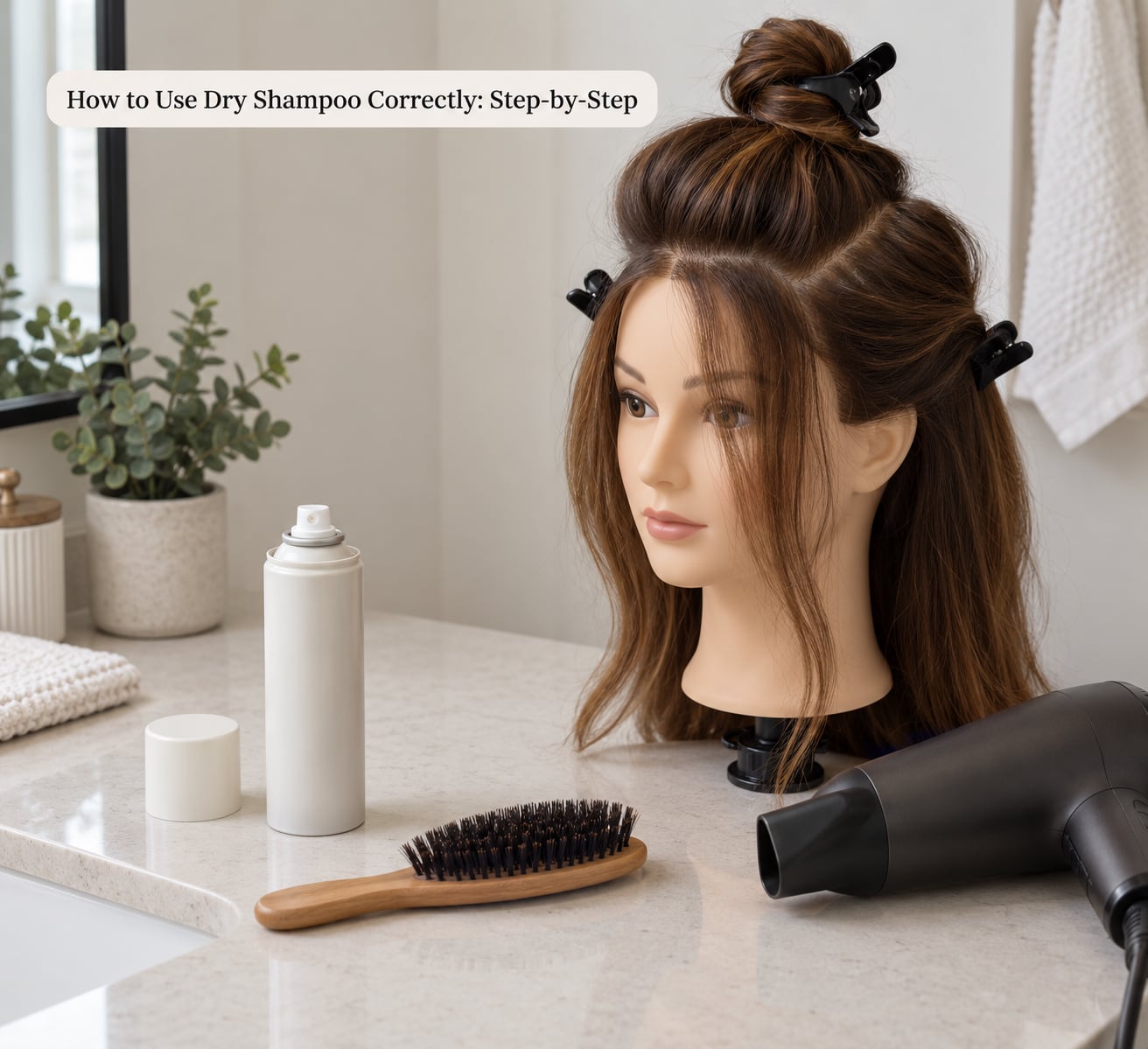How to Use Dry Shampoo Correctly: Step-by-Step