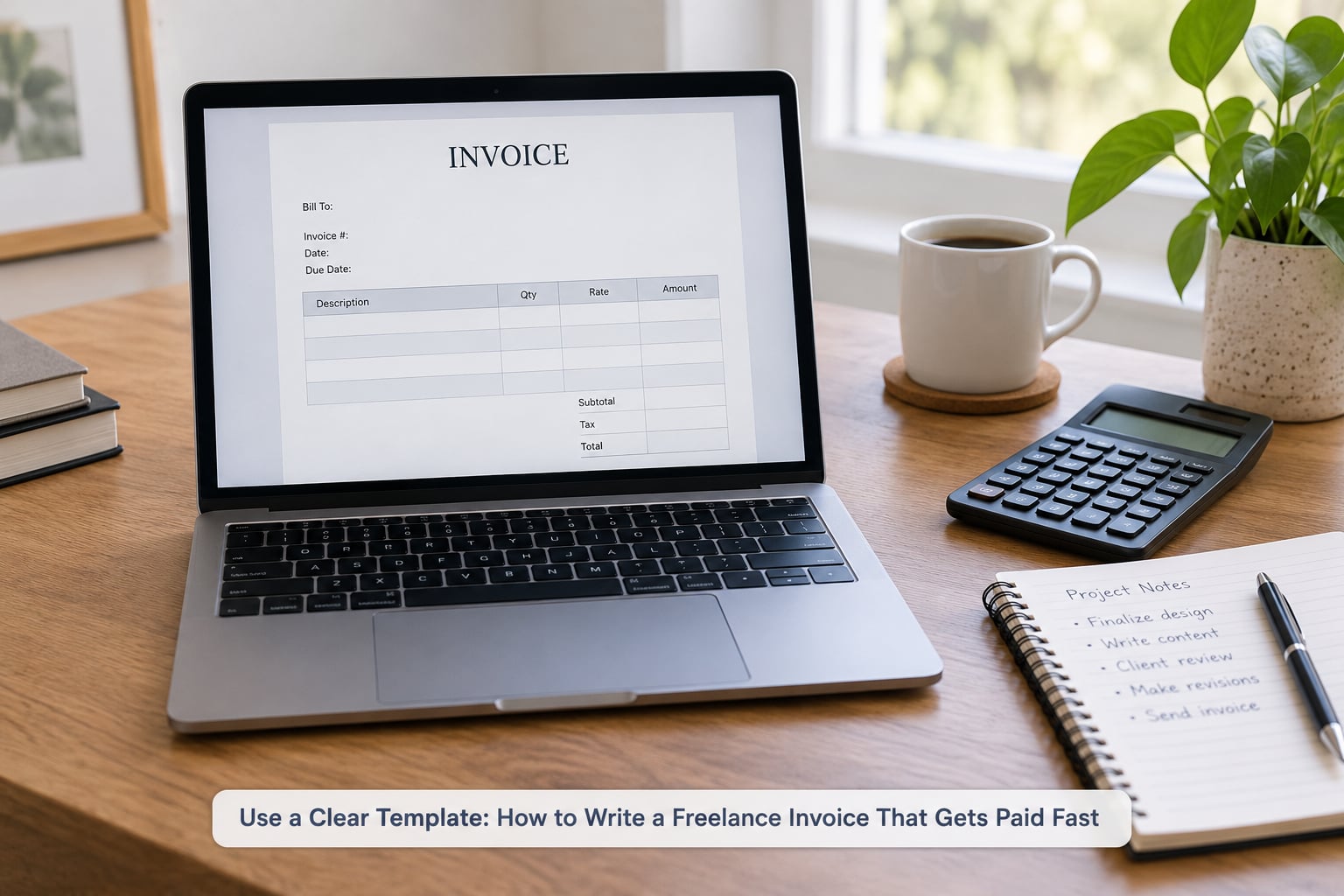 Use a Clear Template: How to Write a Freelance Invoice That Gets Paid Fast