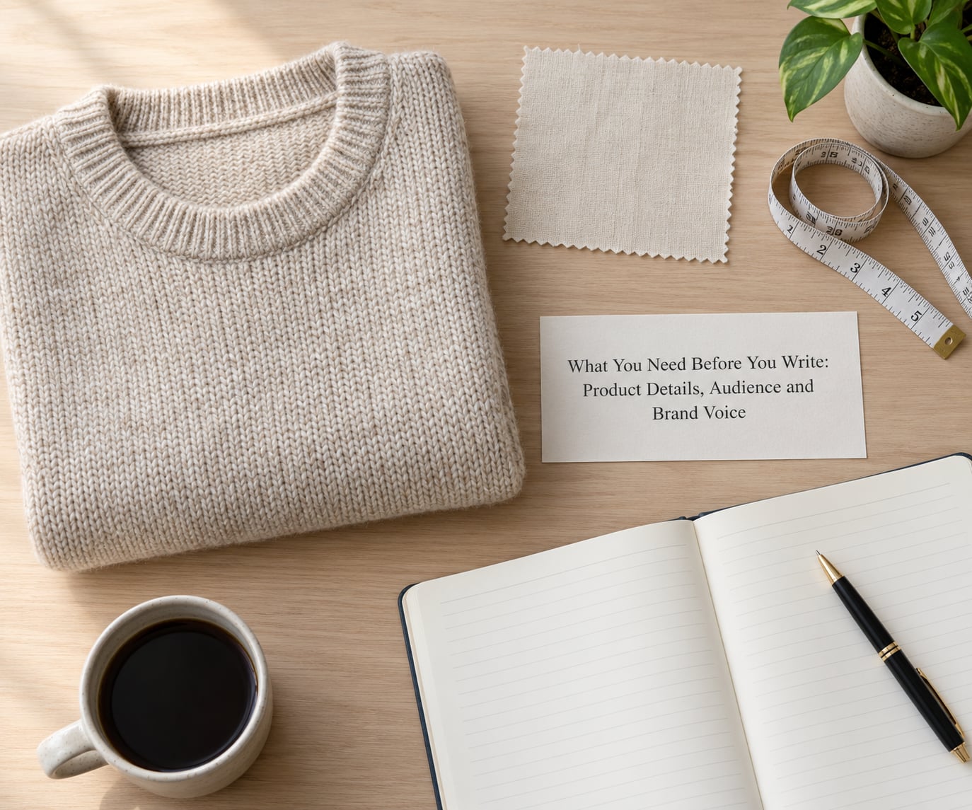 What You Need Before You Write: Product Details, Audience and Brand Voice