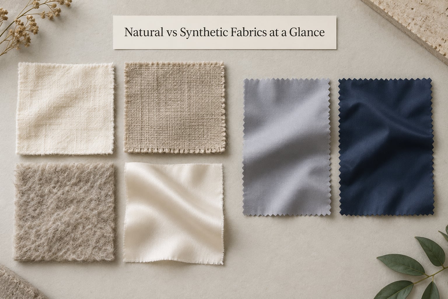 Natural vs Synthetic Fabrics at a Glance